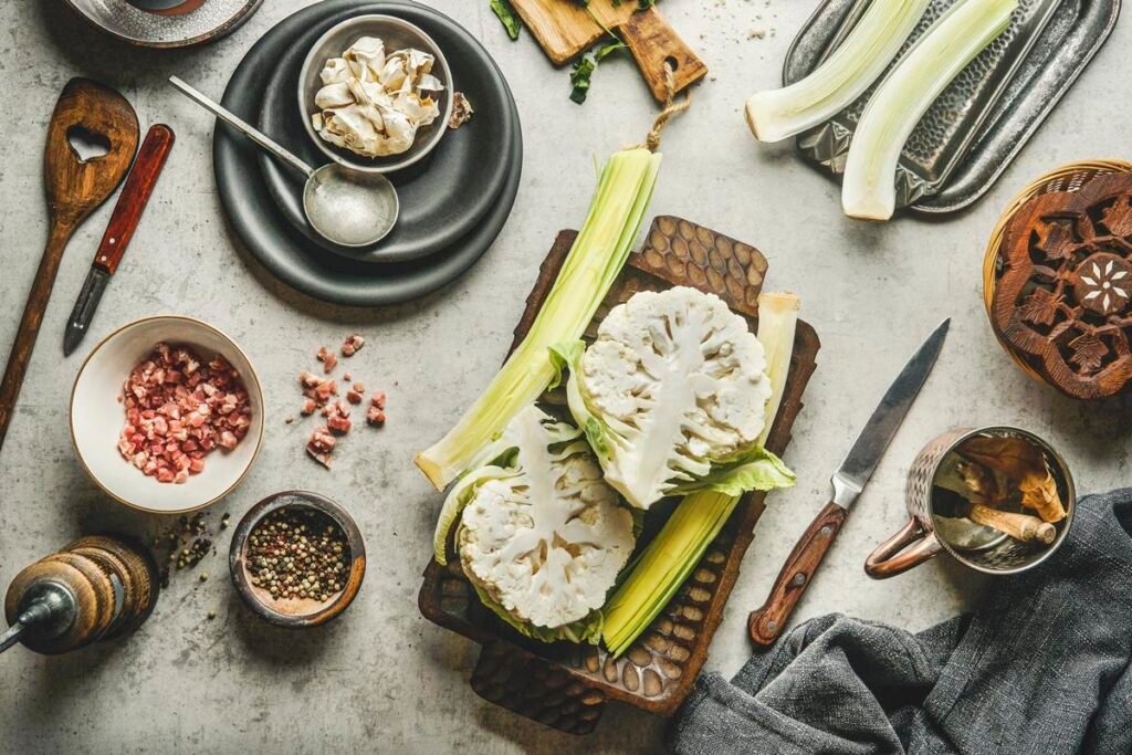 Foto colorida de uma couve-flor - Metrópoles