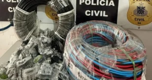 Homem é preso por vender fios furtados da Coelba após anúncios nas redes sociais
