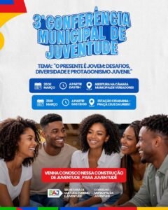 Prefeitura de Santo Antônio de Jesus convoca jovens para a 3ª Conferência Municipal de Juventude
