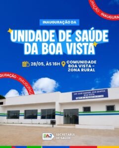 Prefeitura de Santo Antônio de Jesus realizará inauguração da Unidade de Saúde da Família da Boa Vista