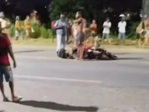 Jovem fica ferido após acidente de moto em Santo Antônio de Jesus