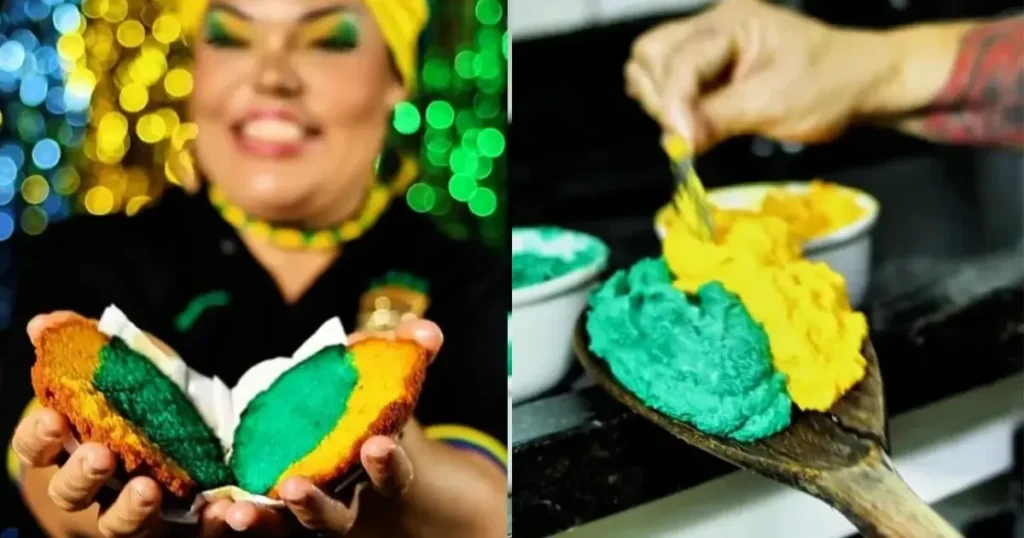 Baiana polemiza ao lançar acarajé com as cores da Seleção Brasileira para Copa do Mundo