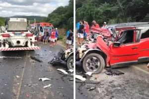 Médico morre em acidente entre carro e caminhão na BR-420 entre Santa Inês e Ubaíra