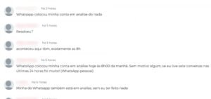 WhatsApp apresenta instabilidade e coloca contas de usuários em análise