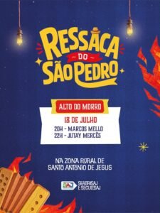 Prefeitura de Santo Antônio de Jesus realiza Ressaca do São Pedro no Alto do Morro neste sábado