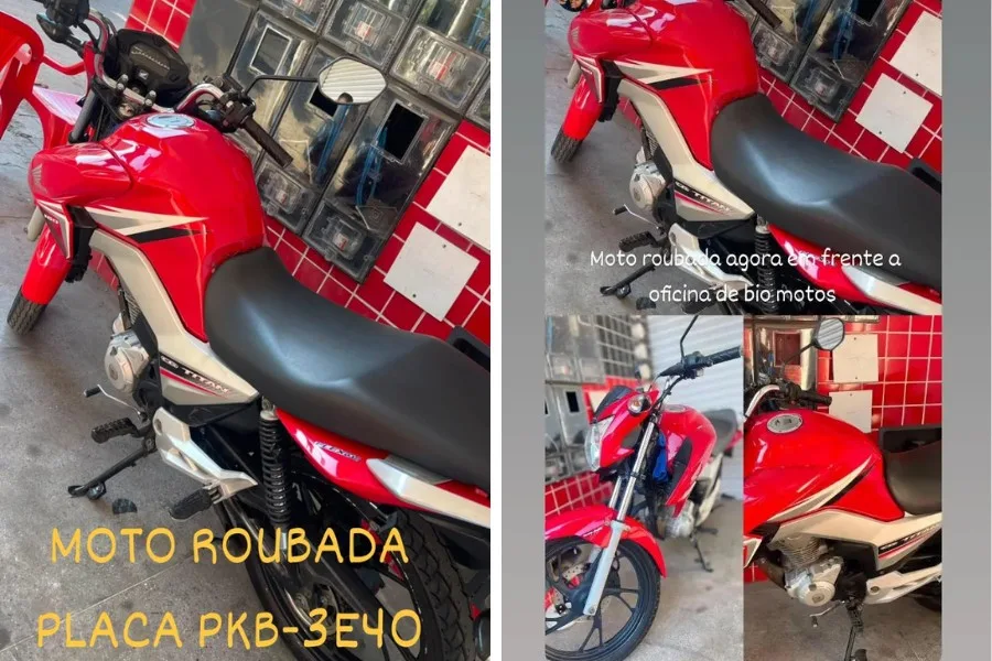 Câmera registra roubo de motocicleta na Rua da Linha, em Santo Antônio de Jesus