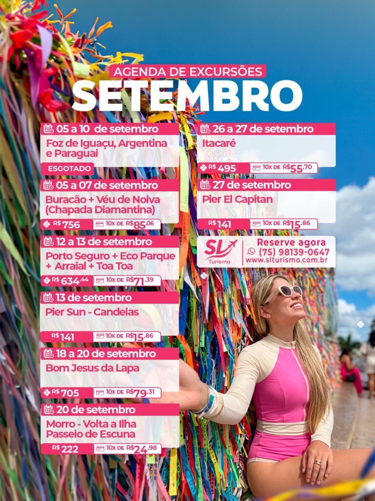 SL TURISMO: SETEMBRO ESTÁ CHEGANDO… E A SUA PRÓXIMA VIAGEM PODE ESTAR AQUI!