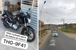 Moto é roubada na ladeira do Mutum, em Santo Antônio de Jesus