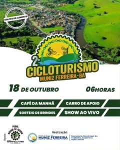 Prefeitura Municipal apoia realização do 2º Cicloturismo em Muniz Ferreira